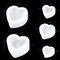 Valentine's Day Epoxy Resin 3D Heart Shape DIY Casting Art Craft Soft Silicone Molds 5 Shapes Shiny Multifunctional Handmade Tool Agate Jewelry Pendant Home Decor Soap Candle Clay Glossy Surface
